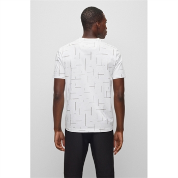 Hugo Boss Tee 3 T-Shirt Hvid m. Mønster str. L