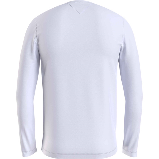Langærmet T-Shirt med stræk i hvid fra Tommy Hilfiger.