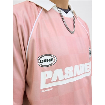 Moderne strækbar polo i pink fra Jack & Jones