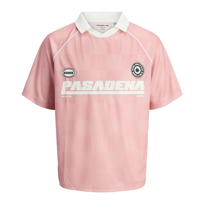 Moderne strækbar polo i pink fra Jack & Jones