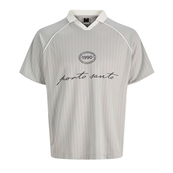Moderne football t-shirt i grå og hvid fra Jack & Jones