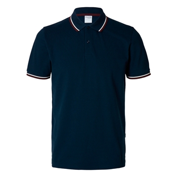 Flot sports polo i mørkeblå fra Selected