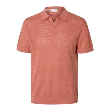 Moderne polo i lyserød fra Selected