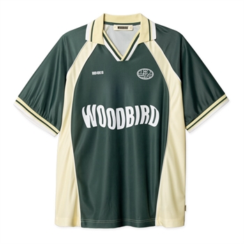 Moderne sports polo i grøn / gul fra Woodbird