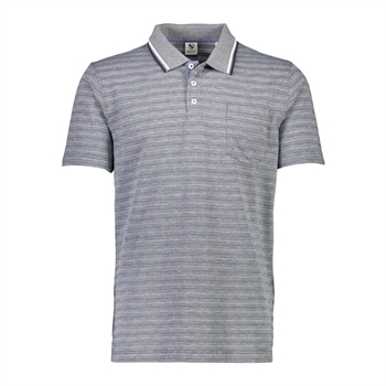 Lækker stribet polo i blå fra Jack's