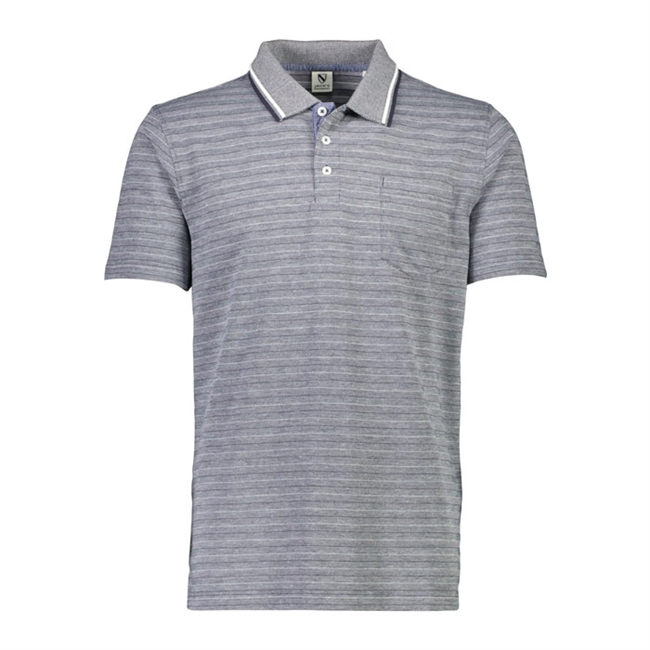 Lækker stribet polo i blå fra Jack\'s