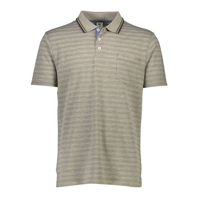 Lækker stribet polo i grøn fra Jack\'s