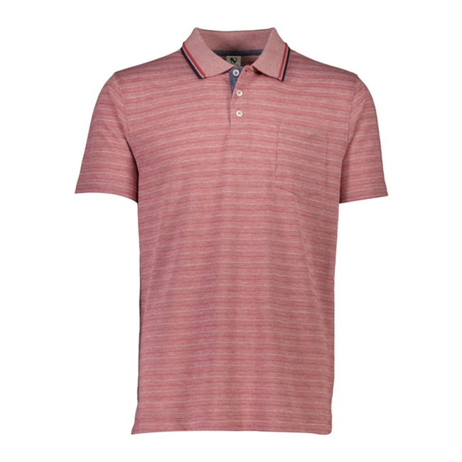 Lækker stribet polo i rød fra Jack\'s