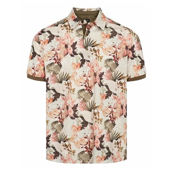 Smart sommer polo med blomster mønster fra Sand Copenhagen.