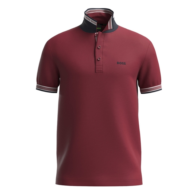 Flot Mørkerød Polo fra BOSS.