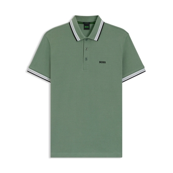 Flot grøn basis polo fra BOSS med logo