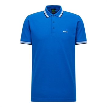 Flot blå basis polo fra BOSS i regular fit.