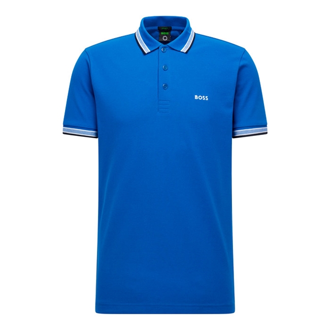 Flot blå basis polo fra BOSS i regular fit.