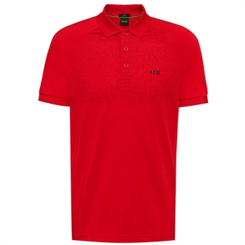 BOSS Tech Polo i Rød