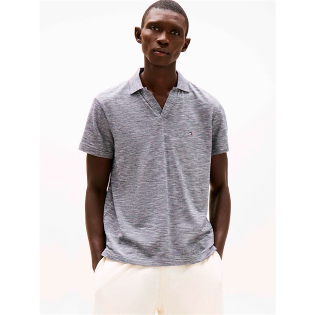 Stilren oxford polo i blå fra Tommy Hilfiger