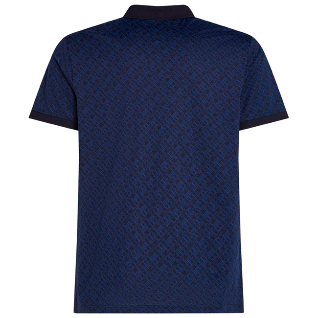 Smart monogram printet polo i blå farver fra Tommy Hilfiger.
