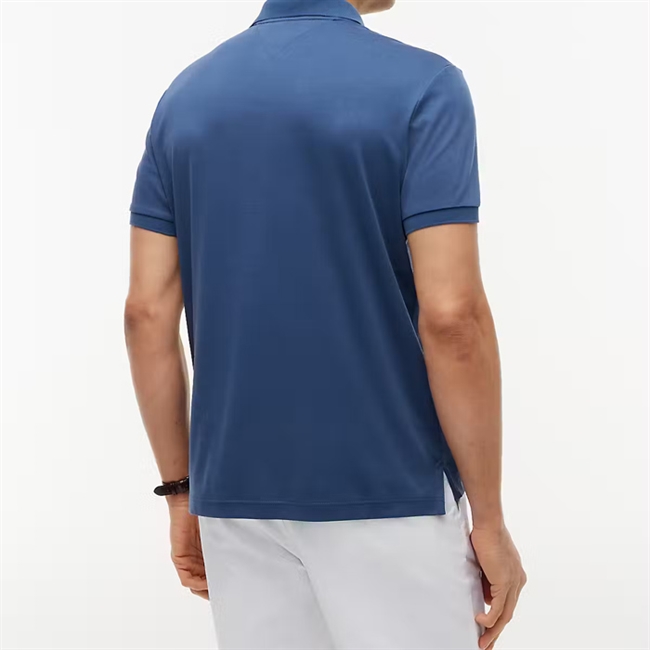 Tommy Hilfiger Liquid Cotton Regular Polo Turkis blå