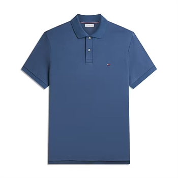 Tommy Hilfiger Liquid Cotton Regular Polo Turkis blå
