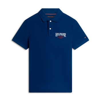 Moderne polo i blå med logo detalje fra Tommy Hilfiger