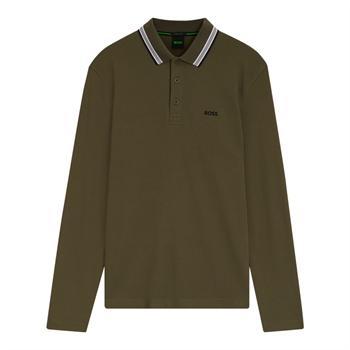 BOSS Plisy Polo Mørkegrøn