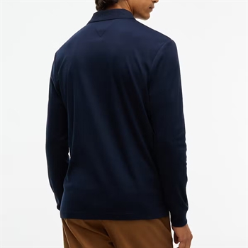 Tommy Hilfiger Polo Long Sleeve Liquid Cotton Blå