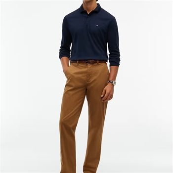 Tommy Hilfiger Polo Long Sleeve Liquid Cotton Blå