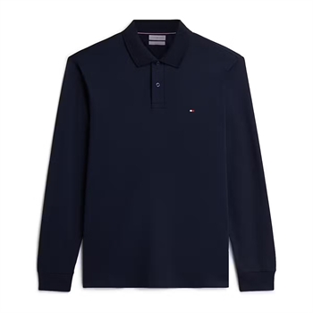 Tommy Hilfiger Polo Long Sleeve Liquid Cotton Blå
