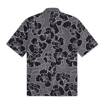 Moderne mønstret skjorte i sort fra Les Deux