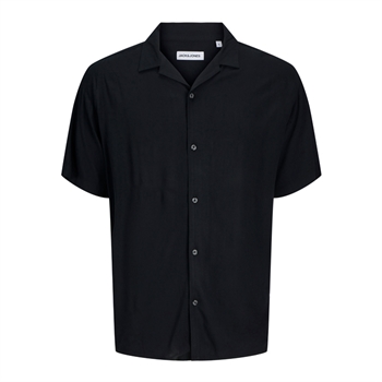 Stilfuld kortærmet skjorte i sort fra Jack & Jones