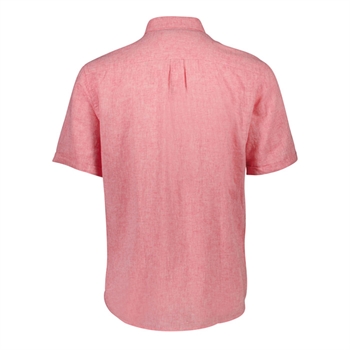 Lækker kortærmet hør/bomuld skjorte i pink fra Jack\'s