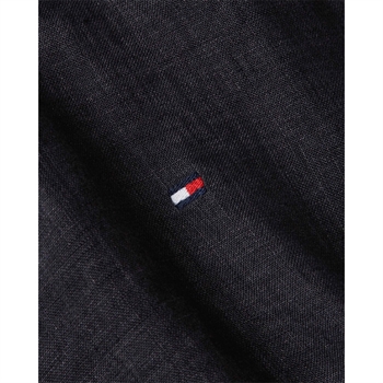 Flot sort sommer skjorte i hør fra Tommy Hilfiger.