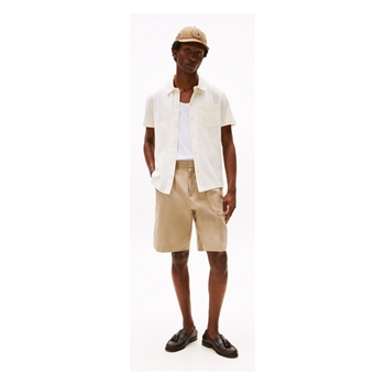 Pæn kortærmet skjorte i beige fra Tommy Hilfiger