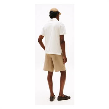 Pæn kortærmet skjorte i beige fra Tommy Hilfiger