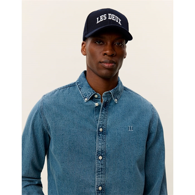 Moderne denim skjorte i blå fra Les Deux