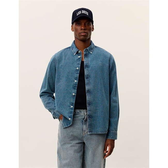 Moderne denim skjorte i blå fra Les Deux