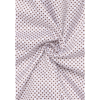 Pæn modern fit skjorte med blåt og brunt mønster fra Eterna