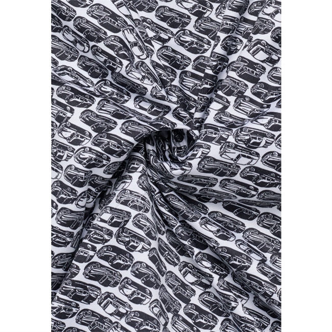 Smart modern fit skjorte i hvid med biler fra Eterna