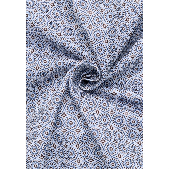 Pæn modern fit skjorte i hvid med mønster fra Eterna