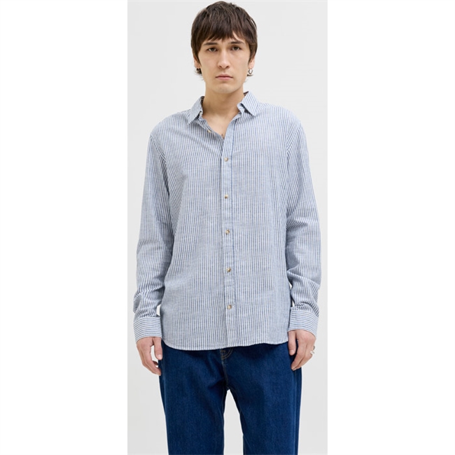 Jack & Jones Summer Skjorte Blå Stribet 