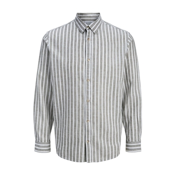 Moderne stribet skjorte i grøn fra Jack & Jones