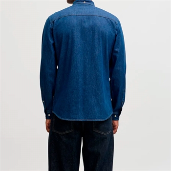 Jack & Jones Denim Langærmet Skjorte Blå