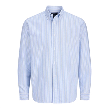 Jack & Jones Oxford Langærmet Skjorte Blå og Hvid
