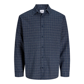 Jack & Jones Carter Check Langærmet Skjorte Blå