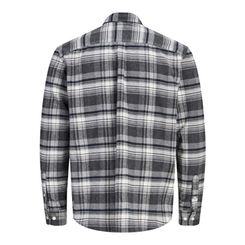 Jack & Jones Bluestanley Flannel L/S Ternet Skjorte Grå/Hvid