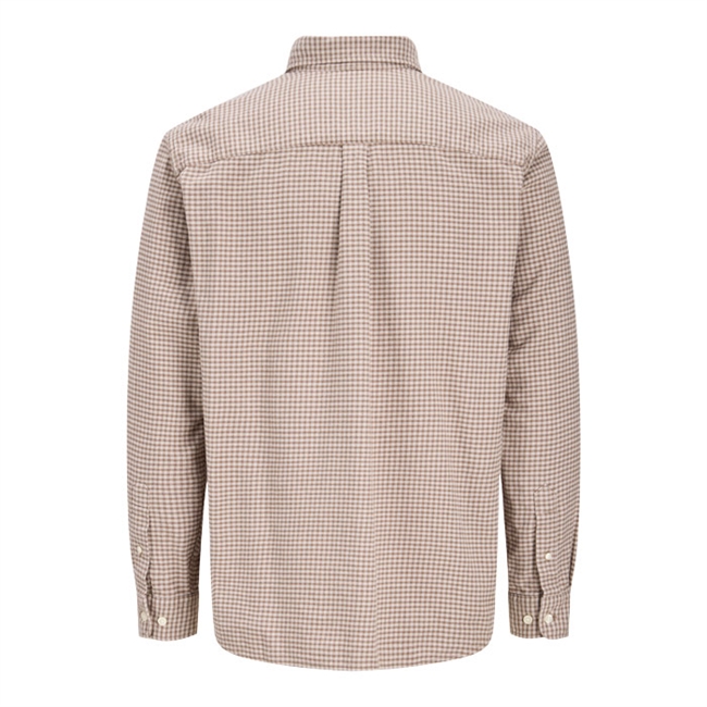Jack & Jones Bluestanley Flannel L/S Ternet Skjorte Brun/Beige