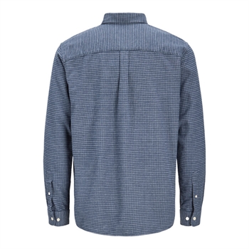 Jack & Jones Bluestanley Flannel L/S Ternet Skjorte Blå/Blå