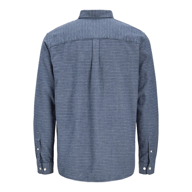 Jack & Jones Bluestanley Flannel L/S Ternet Skjorte Blå/Blå