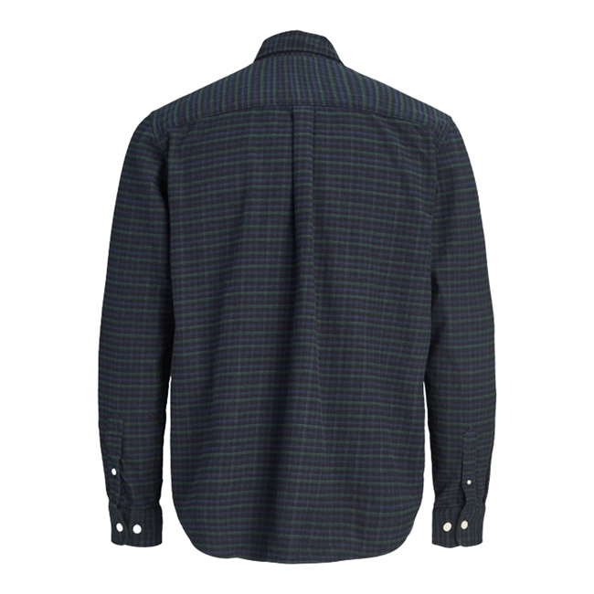 Jack & Jones Bluestanley Flannel L/S Ternet Skjorte Blå/Grøn