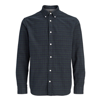 Jack & Jones Bluestanley Flannel L/S Ternet Skjorte Blå/Grøn