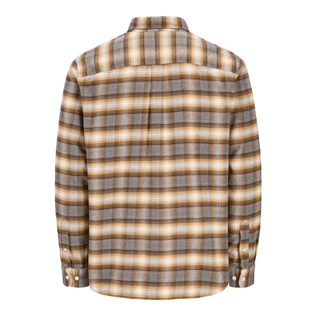 Jack & Jones Bluestanley Flannel L/S Ternet Skjorte Brun/Grå